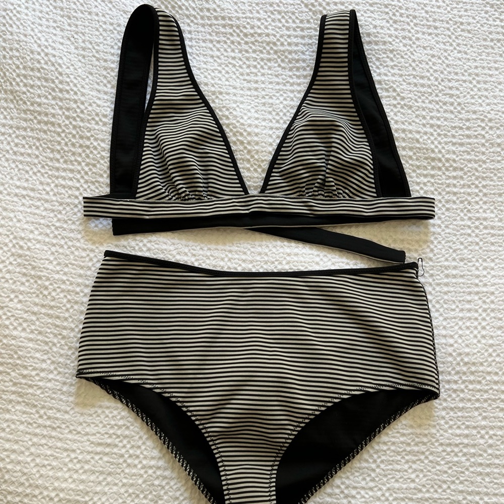 Marysia Striped Swimsuit New (L, NWOT)